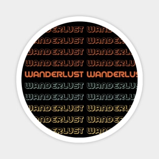 Wanderlust retro vintage design Magnet